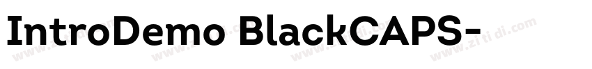 IntroDemo BlackCAPS字体转换